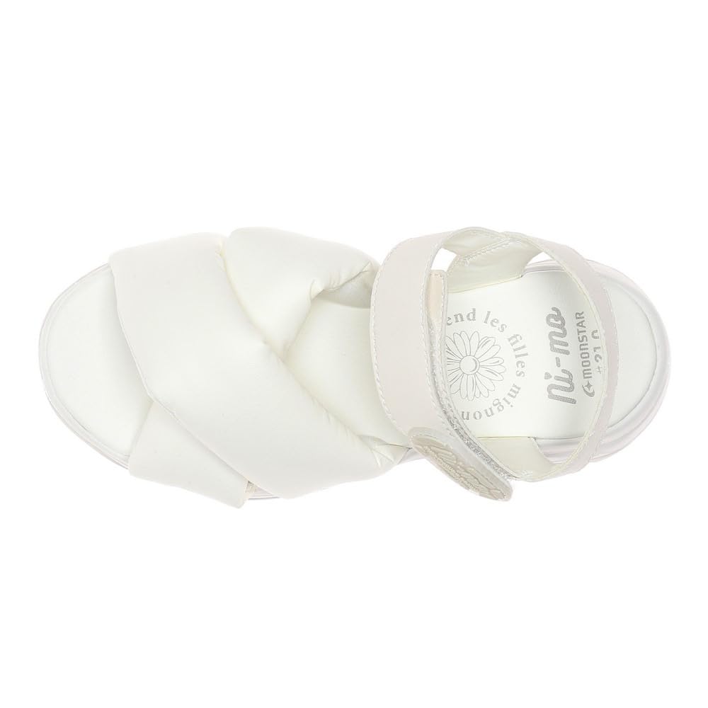 Sandali NM J132 Bambina cm 2E [Moonstar] Bianco Sporco 24.0