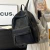 Minimalist Faux Leather Backpack Casual Daily Use Backpack for Women Simple Design Ideal for School Commute Travel and Everyday Outings No Pendant