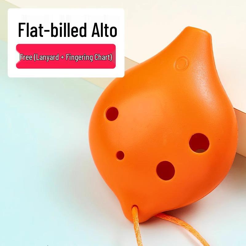 Durable, Easy-to-Play 6-Hole Alto Ocarina for Kids – Beginner's Resin Mini Instrument