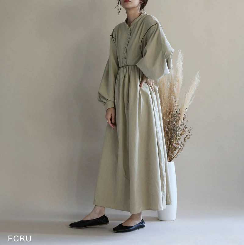 Women's Pleated Cotton Dress