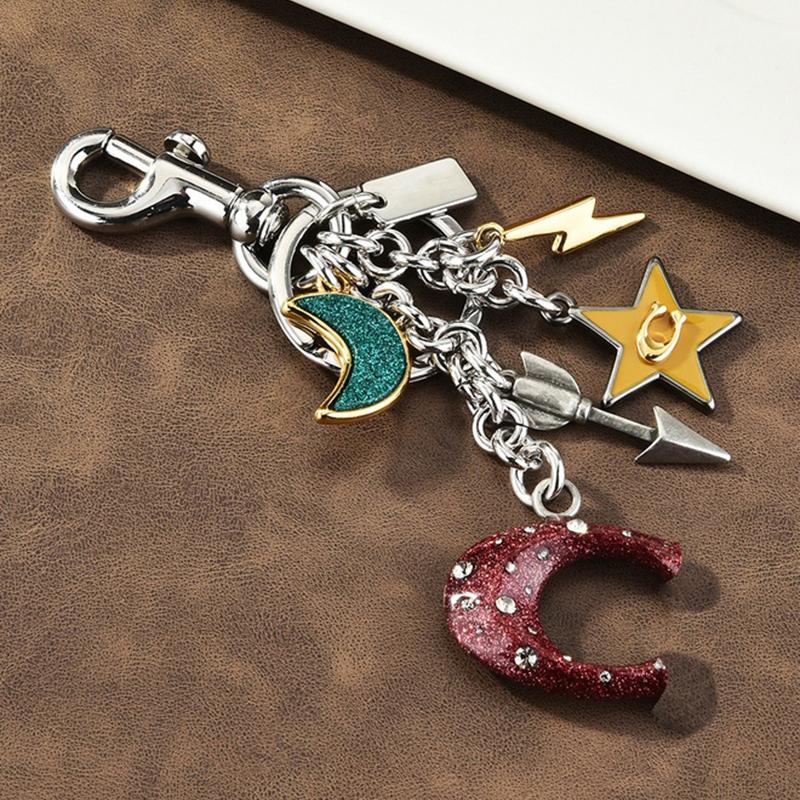 Breloc Drăguț Desene Animate Aliaj Luna Stele Cuplu Farmec de Geantă Accesorii Metal Lanț Chei Auto Cadou Suvenir