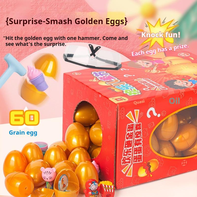 Latest Gold Smashing Egg  Surprise Doll Blind Sphere Disassembly Fun Lottery Plaything Relaxation Children'S Christmas Gift