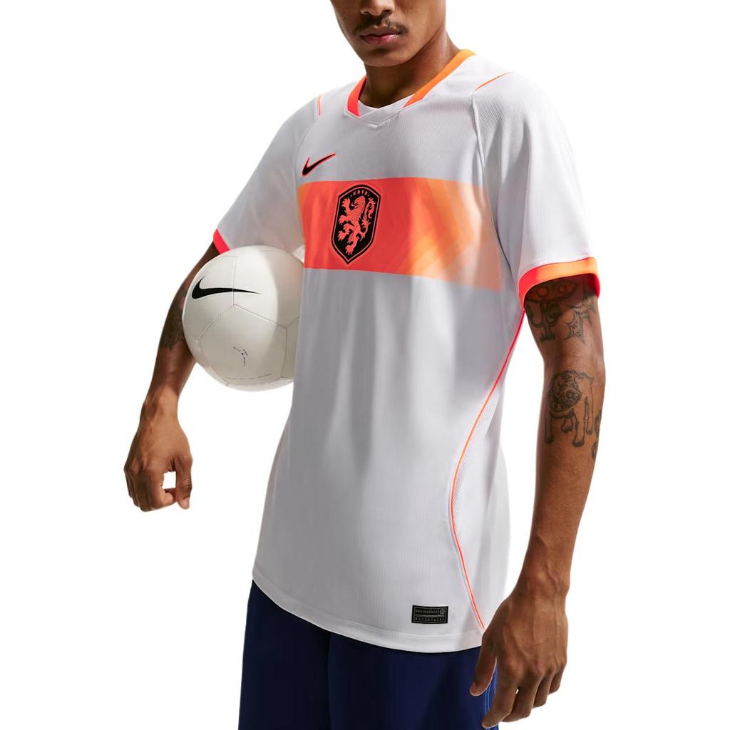 Nike Netherlands 2026 Stadium Away White/Hyper Crimson/Black Men Tops IB5391-100