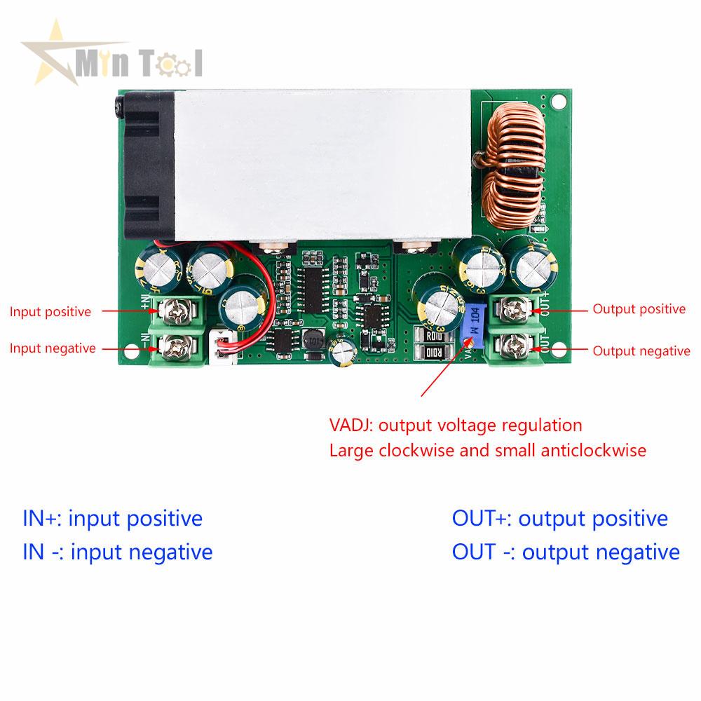 Step-down Power DC-DC CC CV Buck Converter Supply Module12V-75V to 5V19V21V24V48V 600W  Board Power Supply