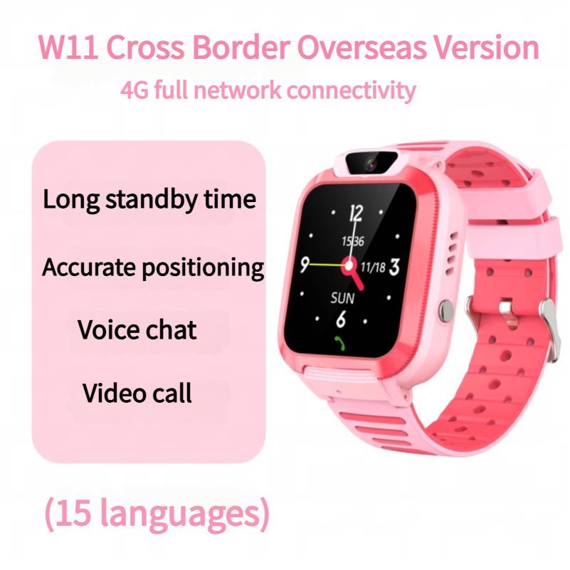 4G Waterproof Q12 Kids' Smartwatch with English & Multi-language Video Positioning