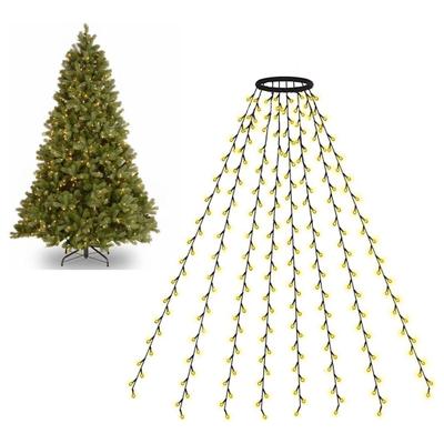 Christmas Tree Lights with Ring LED String Light with Remote Control Waterproof Fairy Lights