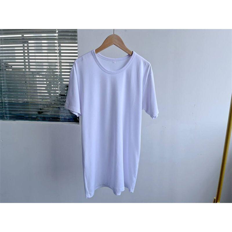 

Микродефект Чистый цвет Футболка с коротким рукавом круглый вырез Быстросохнущие топы Минималистичная мода Свободная клетчатая Удобная Легче всего сочетать Повседневная C5 White XS