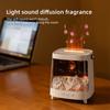 New Flame Aromatherapy Diffuser with Colourful Aurora Effect 200ml Remote Quite Fine Mist Air Humidifier for Table Decor Gifts
