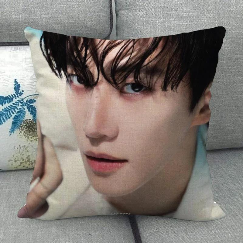 Kpop Lee Junho Pillowcase High Quality Home Textile Cotton Linen Fabric 45x45cm One Side Decoration Pillow Cover New WJY10.16