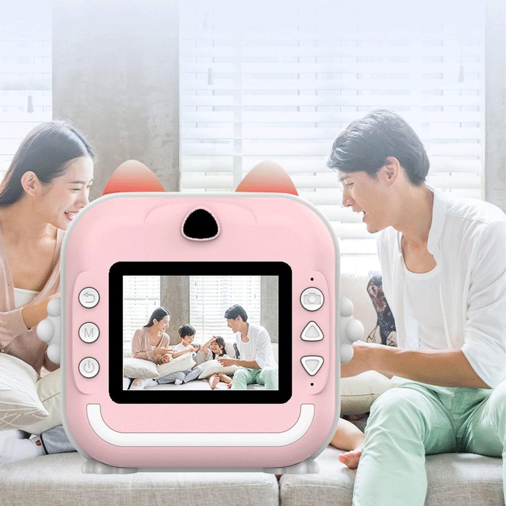 Children Digital Print Camera Kids Digital Print Camera USB Charging 5V 24MP Automatic Focusing 800mAh for Home