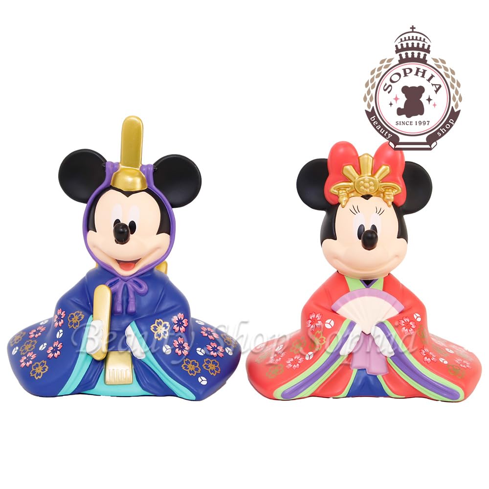 Mickey Minnie Dolls Hina Dolls with Stand 2024 Latest to Tokyo Disney Hina Matsuri Hina Dolls Hina Matsuri Hina Decorations Hina Dolls Peach Festival