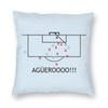 Sergio Agero Winning Goal Square Pillowcase Polyester Linen Velvet Creative Zip Decor Throw Pillow Case Home Cushion Cover