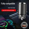 Super Fast Charge PD30W Mini Pull Ring Car Charger with QC3.0 & 100W Flash Charge