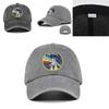 European And American Style Nasa Graffiti Print Baseball Cap Retro Bent Brim Hat Casual Cotton Hat