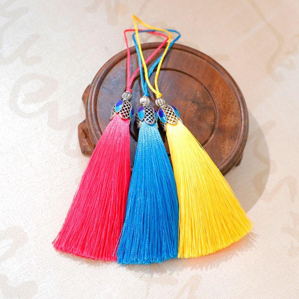 Chain Anti-drop Mobile Phone Lanyard Phone Pendant Mobile Phone Straps Silk Cloisonne Keychain