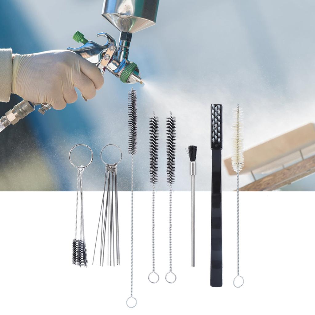 Sprühgeräte Reiniger Airbrush Teile Set Reinigungsset Hardware Zubehör Handwerkzeug Airbrush Teile Tragbar für Sprühgeräte