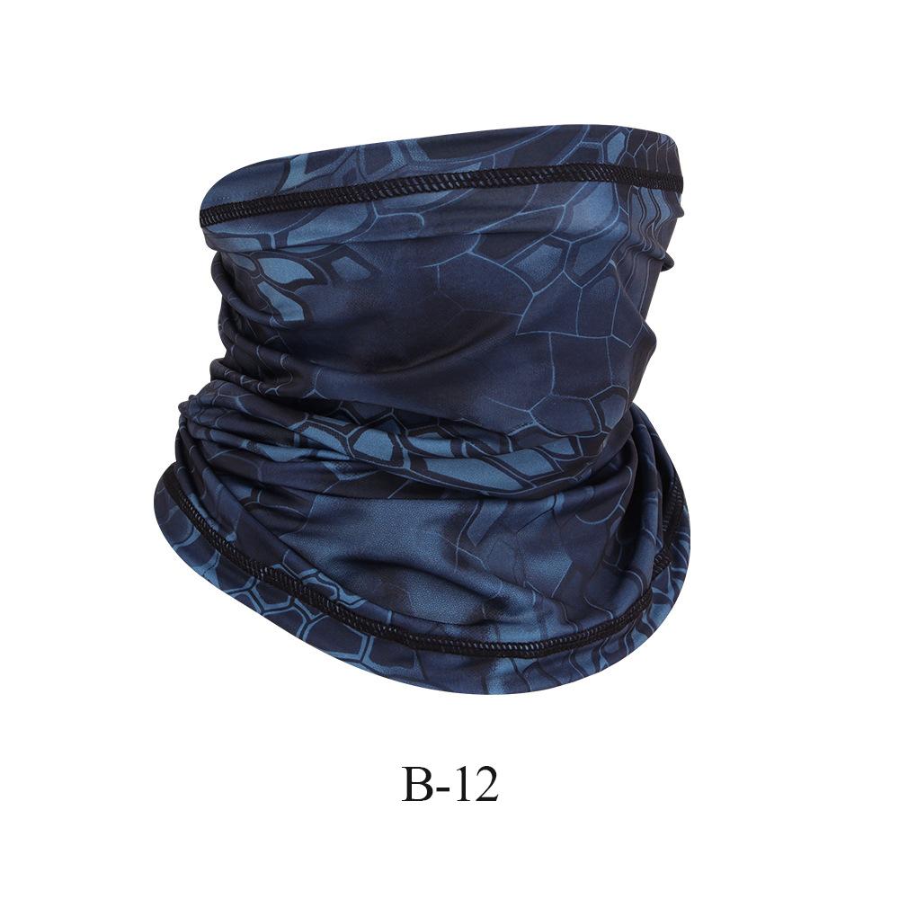Proteção UV Cobertura Facial de Seda Gelo Tubo de Pescoço Bandana Lenço para Esportes ao Ar Livre Respirável Lenço para Caminhada Polaina de Pescoço Bandana