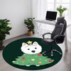 1pc Pup Tree Office Round Area Rug, Under Office Chairs Bedroom Living Room Home Decor, Room Deco