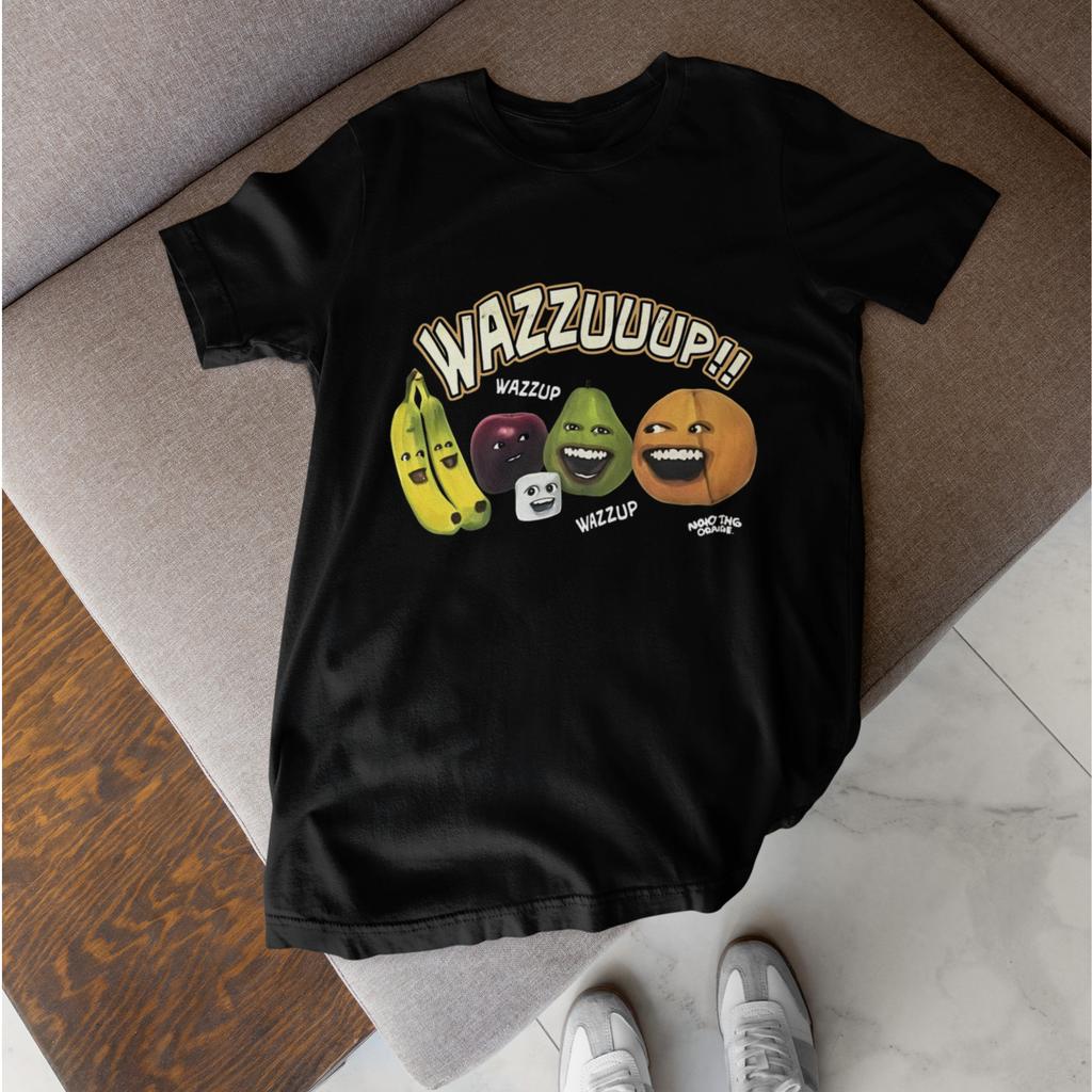 Wazzup Fruit Meme Shirt Funny Talking Fruit Graphic Tee Unisex Humor
