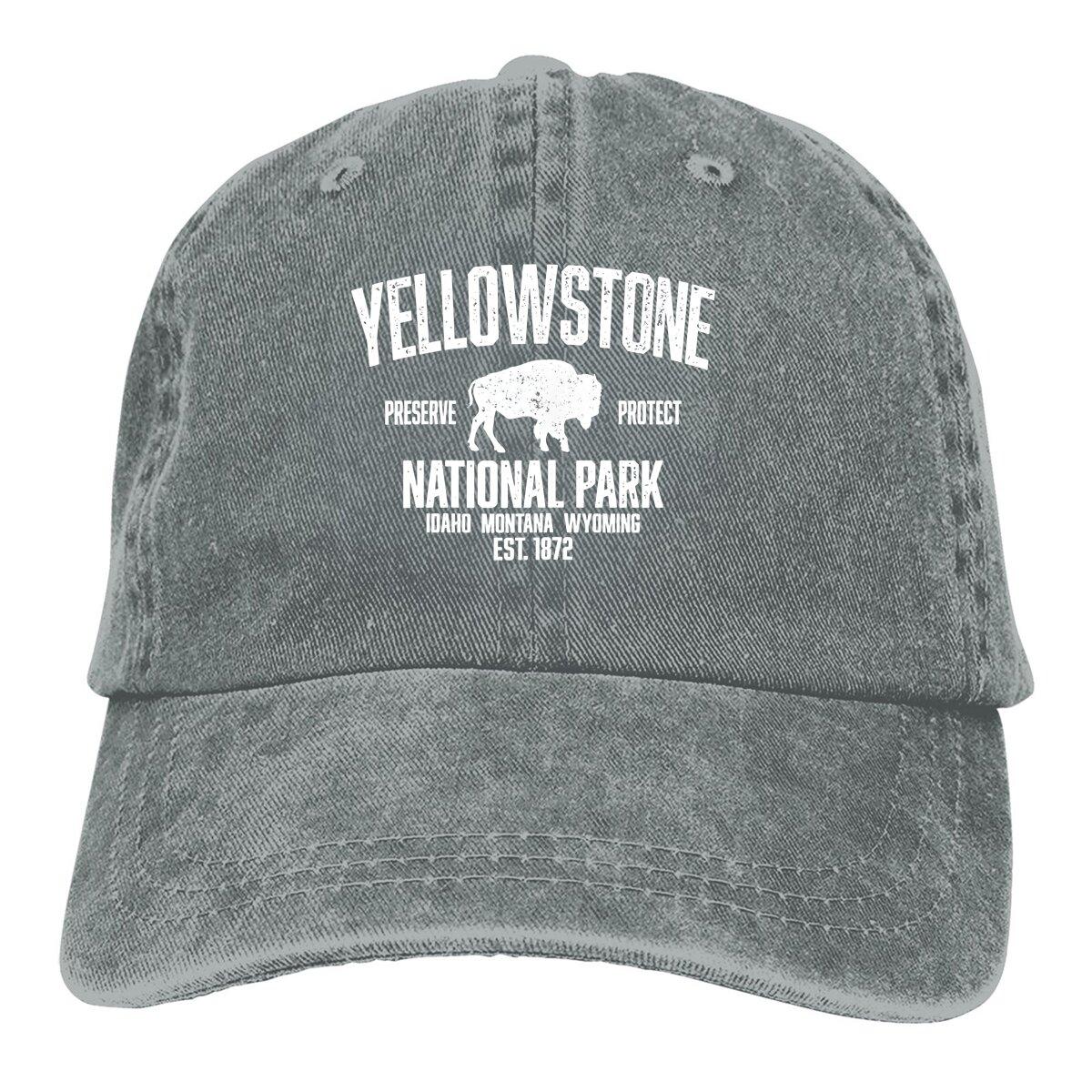 Pure Color Dad Hats Bison Vintage Buffalo Women s Hat Sun Visor Baseball Caps Yellowstone National Park Peaked Cap One Size