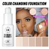Liquid Foundation Concealer Does Not Take Off Makeup, Liquid Foundation Changes Color, Skin Tone Changes Temperature, Oil Control, Setting Foundation