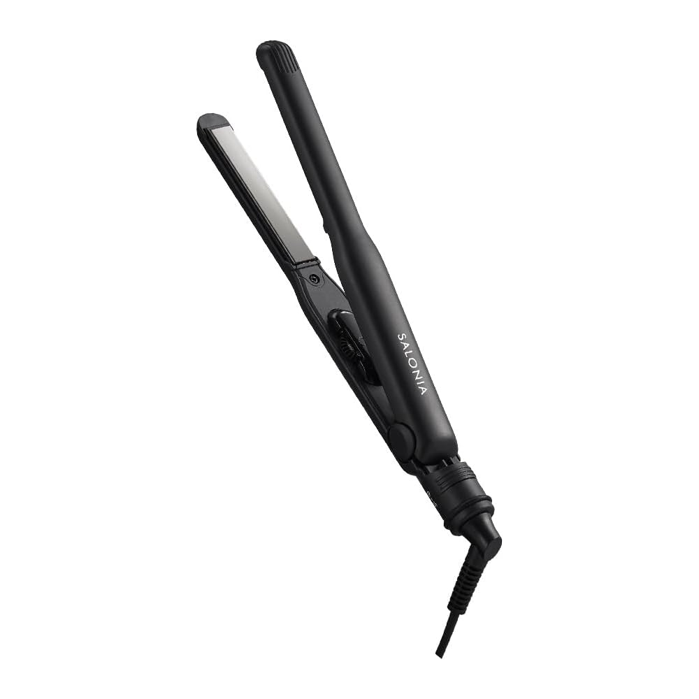 Salonia SL-004S 15mm Hair Straightener Black International Compatibility Hair Iron
