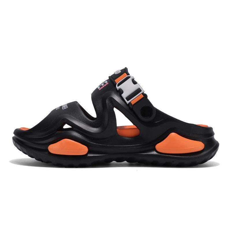 Thick-soled heightening slippers, non-slip one-word drag for summer wear, beach sports driving, dual-purpose beach sandals