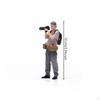 Miniature Photographer 1/18 Scale Figure Hand-Painted