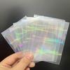 50ks 65x90mm Holografické chrániče karet Laserové fóliové obaly Pro TCG herní karty Sběratelské úložiště