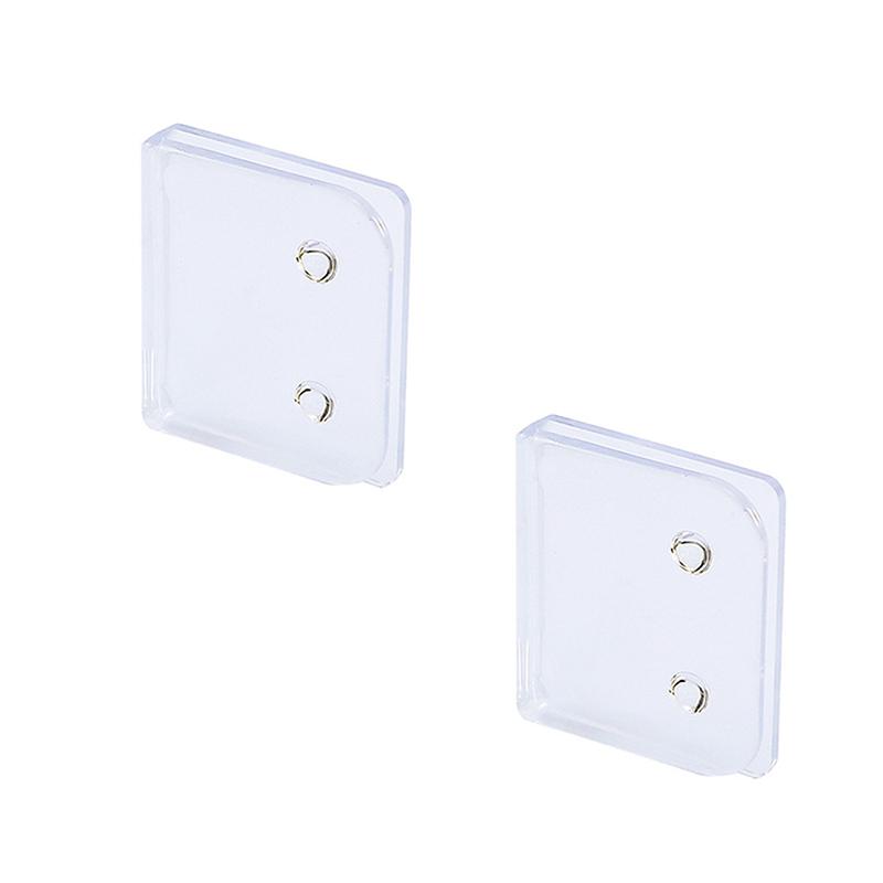 2/4Pcs Shower Curtain Clips Windproof Self-Adhesive Shower Curtain Clips Toilet Curtain Rings Clip Holder Bathroom Accessories