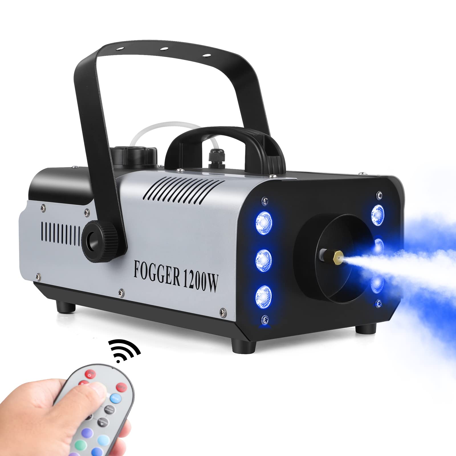

HOLDLAMP 1200W Smoke Machine RGB з дистанційним керуванням 6pcs RGB High Power Lamp Beads Fog Machine 6000CFM Fog Machine Світлодіодне освітлення сцени Обладнання для сцени