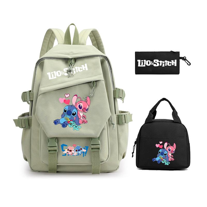 Peripheral Schoolbag Three-Piece Set, Primary And Secondary School Students Backpack, Children'S Lunch Bag, Pencil Bag