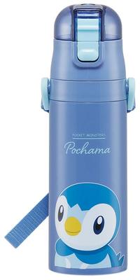 Stainless Steel Water Direct Pokemon Lightweight Cold Storage Pokemon Sports Water Children's Bottle, Drinking, 470ml, Piplup, Child-friendly,