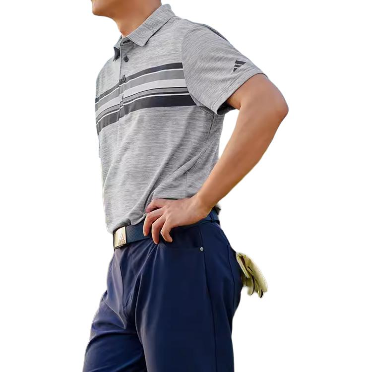 adidas Striped Color Block Polo Shirt Men Tops Navy-Blue HR7994