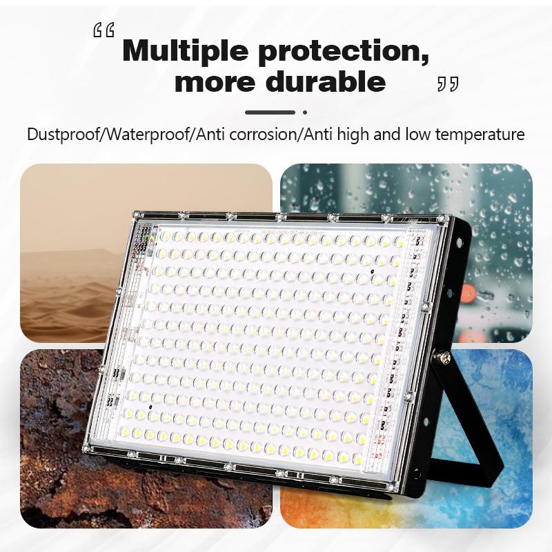 Led Flood Light 50W 100W 200W IP65 Waterproof LED 220V Outdoor Floodlight Spotlight LED Reflector Street Lamp Wall Flood Lights