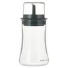 Iwaki AGC Technoglass Heat-Resistant Glass Drip-Resistant Soy Sauce Dispenser, 120ml, with Lid, KT5031-BK