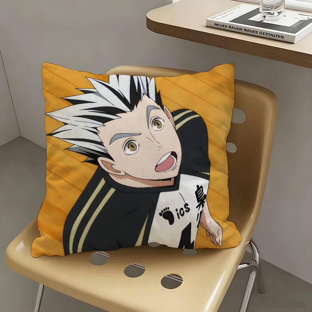 1pc Koutarou Bokuto Haikyu!! Pillow Case Fashion Square Pillowcase Bedroom Sofa Room Ins Decoration Leisure