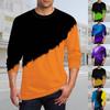 Men's T Shirt O-Neck Clothing Apparel Outdoor Long Sleeve Print Fashion Designer Vintage