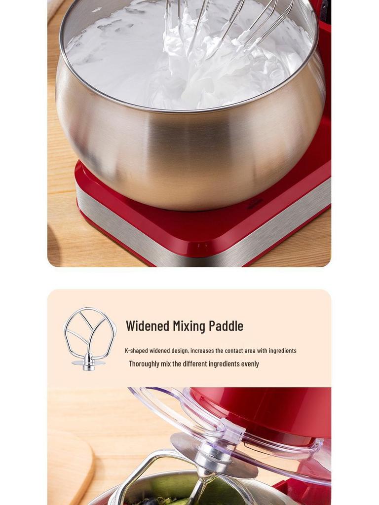 US & European Multifunction Stand Mixer: Automatic Dough Mixer, Egg Beater, Blender for Home Use