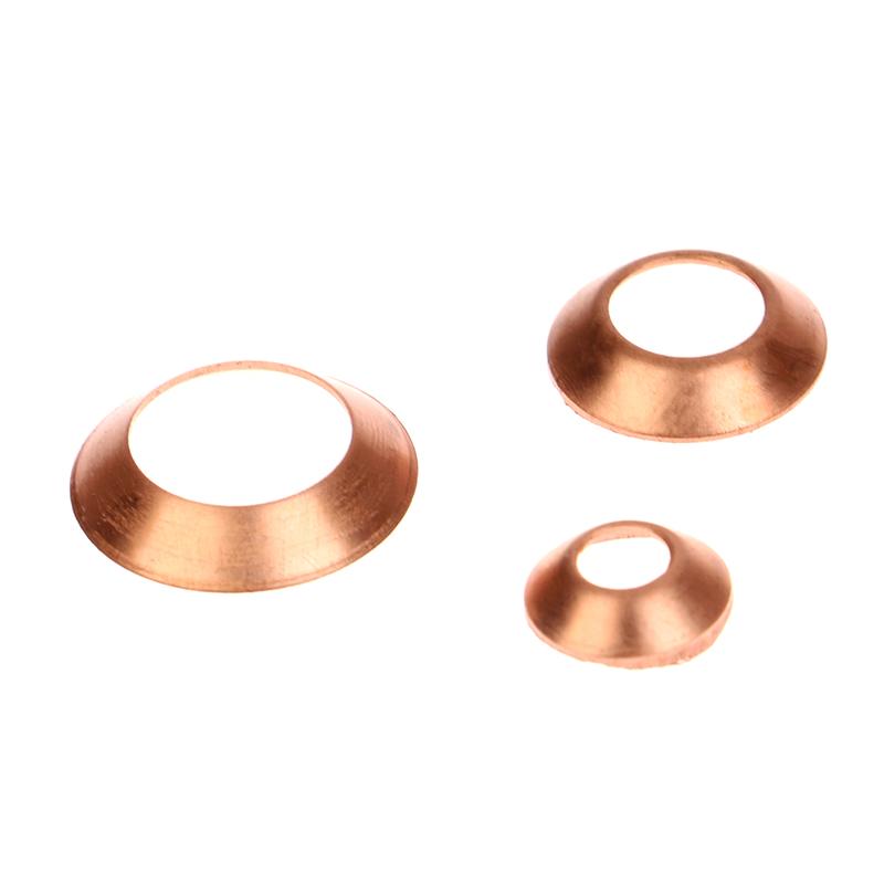 10 Pcs High Pressure Pipe Nest Copper Pad Cone Gasket For High Pressure Oil Tube Anti Oil Leaking Gasket