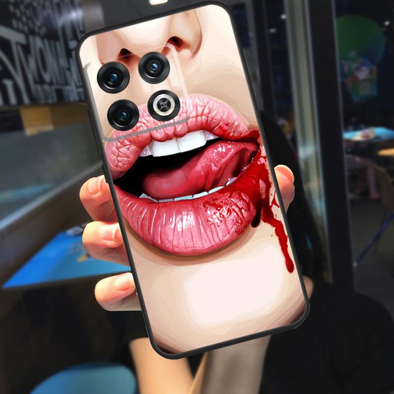 Sexy Vampire Lips Funda For OnePlus 13 12 R 11 9 10 Pro 8T 9RT 10T OnePlus Nord 4 CE 2 3 Lite N30 N20 Case
