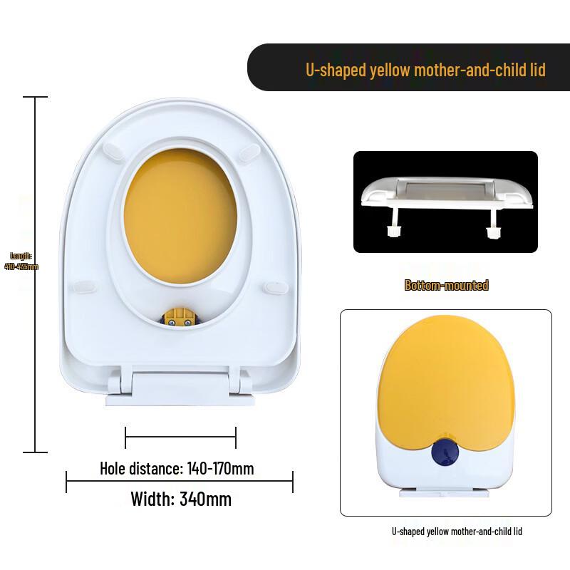 MDNG Thickened Child & Adult U-Shape Toilet Seat