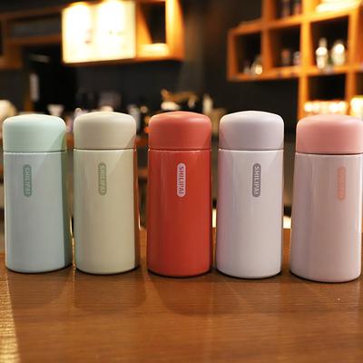 1 Stück 150 ml Mini-Thermosbecher aus Edelstahl, ultrakompakt, tragbar, auslaufsicher, modischer Trinkbecher für Studenten und junge Frauen