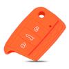 Jingyuqin 3 Button Silicone Key Fob Cover Case For VW Polo 2016 Golf 7 MK7 For Skoda Octavia Combi A7 For SEAT Leon Ibiza CUPTRA