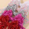 Baby Girls Christmas Glitter Sequins Big Bow Hair Clip 4.9'' Bowknot Hairpins Sweet Cheerleading Festival Headwear