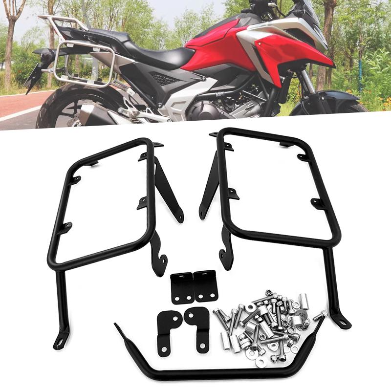 Fit For Honda NC750X 2021-2023 Motorcycle Side Saddle Bag Support Guard Bars Mounting Brackets Pannier Racks Side Carrier NC750S