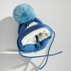 0-3Year Solid Color Baby Knitted Hat Plush Ball Children Warm Cap Beanie Hats  Newborn Toddler