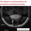 Car Steering Wheel Stickers Accessories for GOLF 7 GTi MK7 POLO 2014 2015 Passat B7 2015 B8 MK6 Jetta