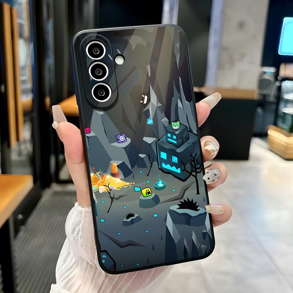 

Ігровий чохол для телефону G-Geometry Dash Для Samsung A25 A13 A33 5G A54 A36 A35 A56 A52 A14 Ударостійкий м який чохол Samsung A32 5G