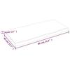 VidaXL Table Top Solid Oak Wood Treated Matching Edge 364005